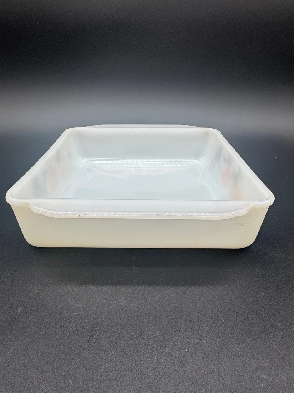 vintage Anchor Hocking Fire King Gay Fad Fruit Pattern 8-inch Square baking Dish